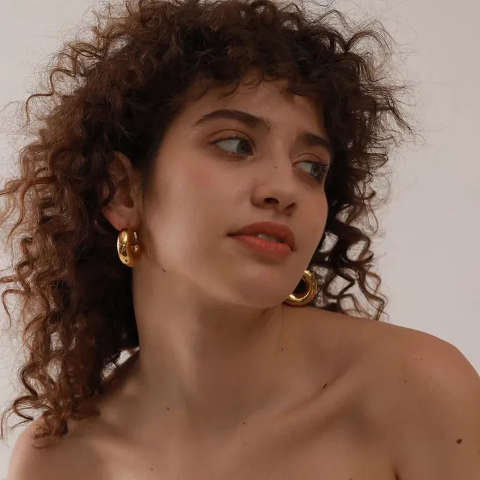 Earrings Mabel Love Co Gleam Hoop Earrings