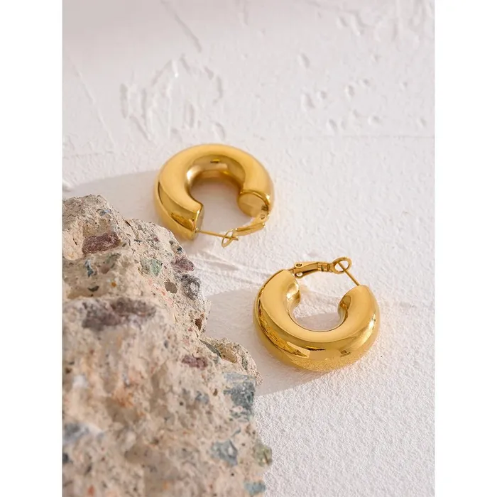 Earrings Mabel Love Co Gleam Hoop Earrings