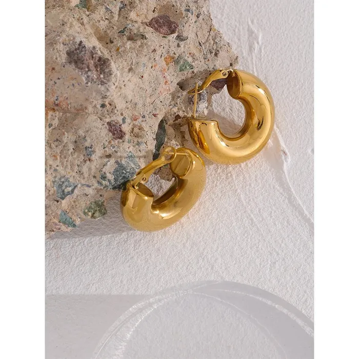 Earrings Mabel Love Co Gleam Hoop Earrings