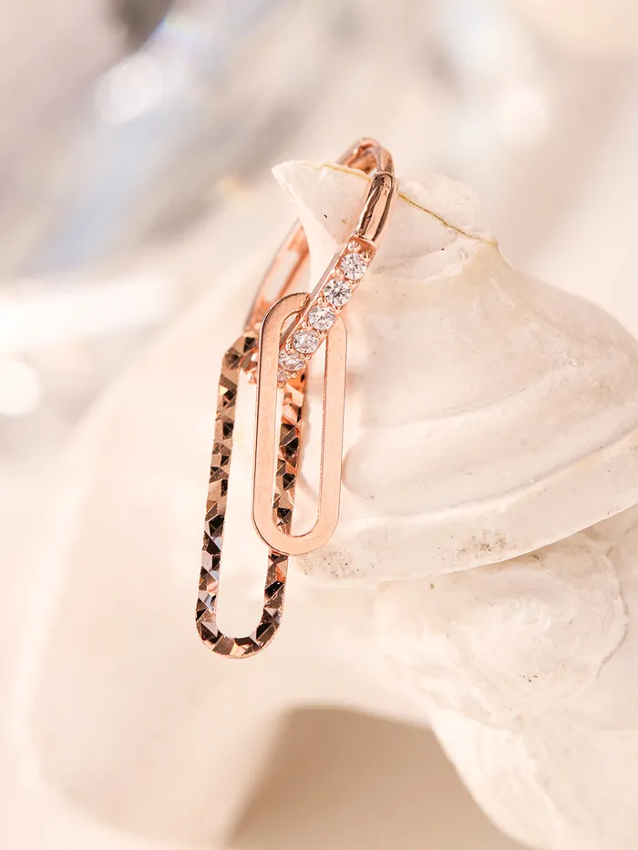 Earrings MinimalBijoux 14K 18K Gold Clip Drop Cubic Cartilage Hoop Earring