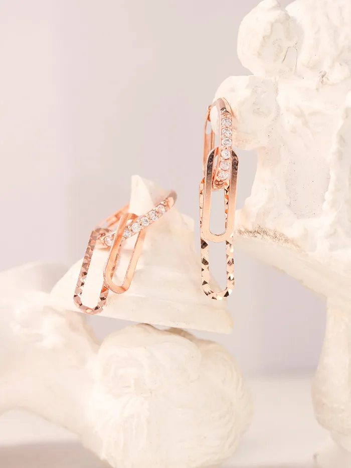 Earrings MinimalBijoux 14K 18K Gold Clip Drop Cubic Cartilage Hoop Earring