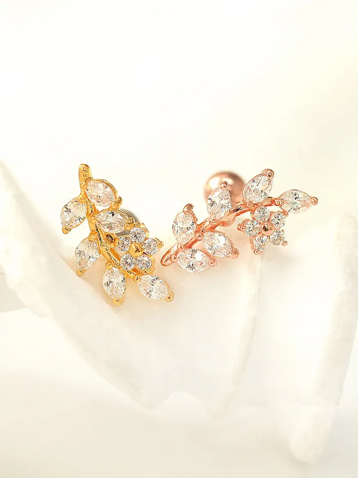 Earrings MinimalBijoux Flower Leaf Cartilage earring