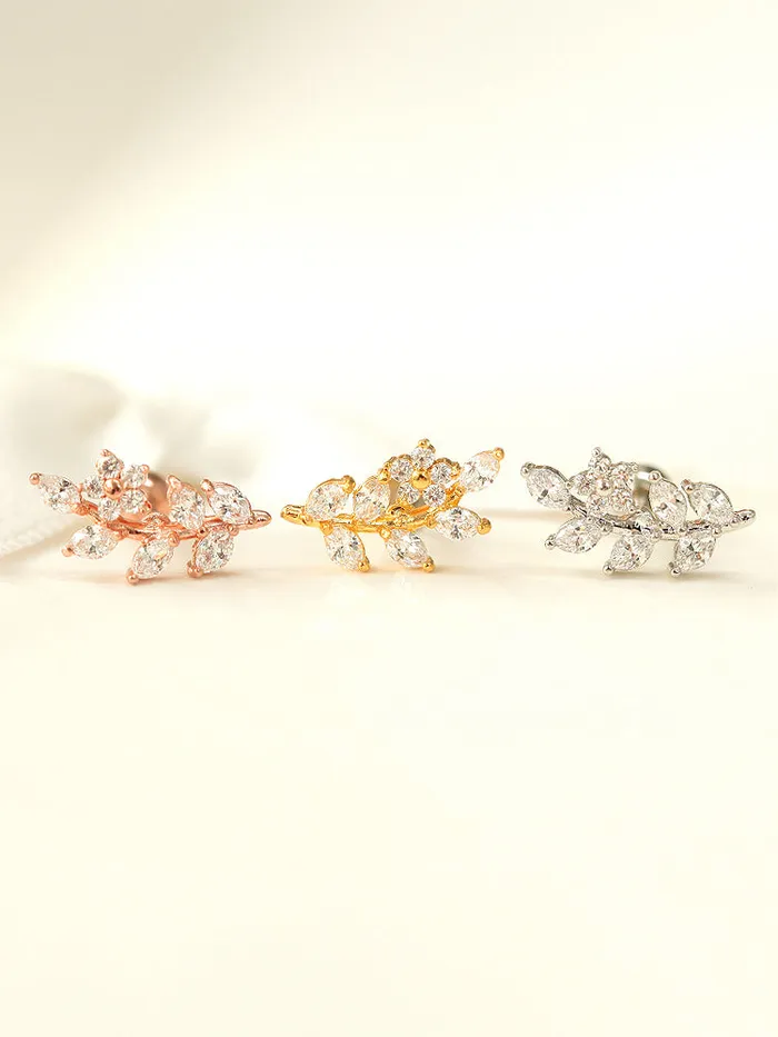 Earrings MinimalBijoux Flower Leaf Cartilage earring