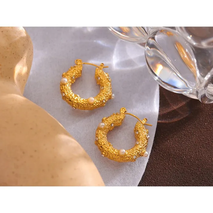 Earrings Sea Sparkle Hoop Earrings Mabel Love Co
