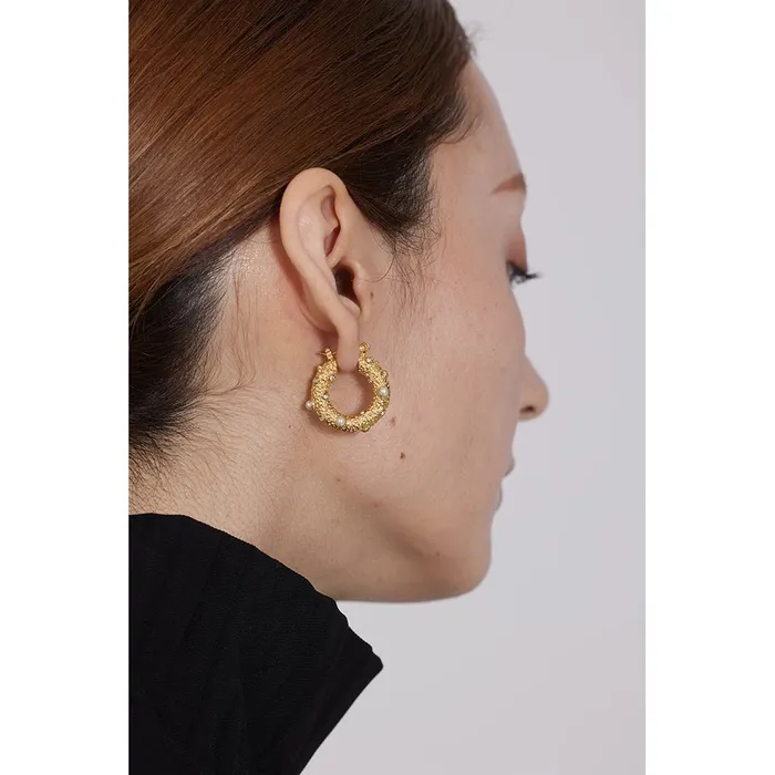 Earrings Sea Sparkle Hoop Earrings Mabel Love Co