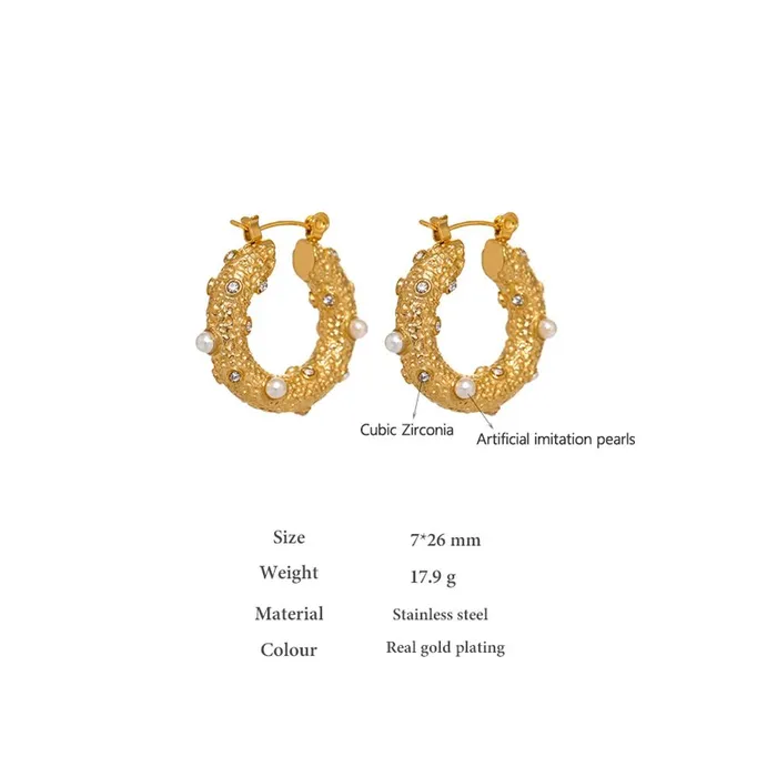 Earrings Sea Sparkle Hoop Earrings Mabel Love Co