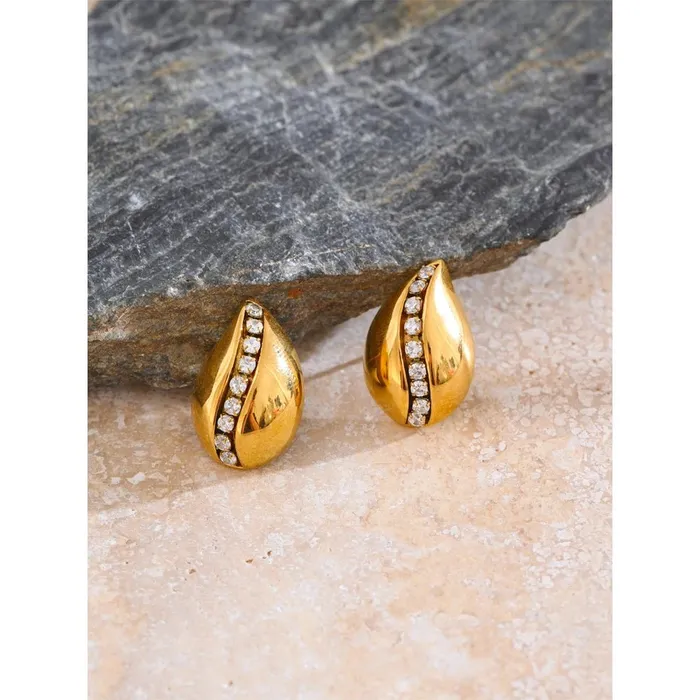 Elegant Water Drop Stud Earrings Sparkle Style Mabel Love Co Earrings