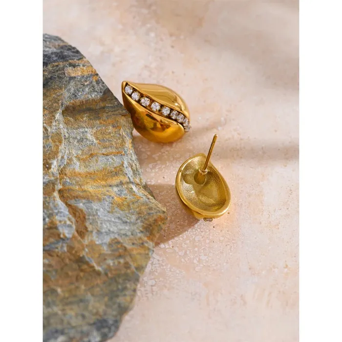 Elegant Water Drop Stud Earrings Sparkle Style Mabel Love Co Earrings