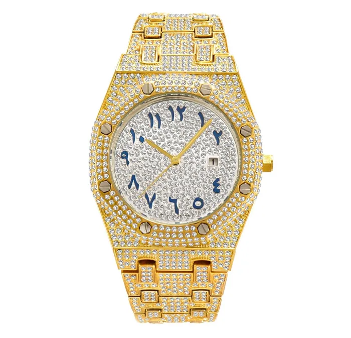 EMPIRE Watches Diamond AP Arabic Watch in Yellow Gold