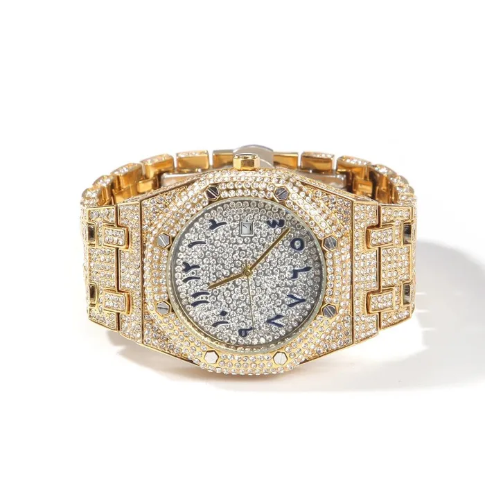 EMPIRE Watches Diamond AP Arabic Watch in Yellow Gold