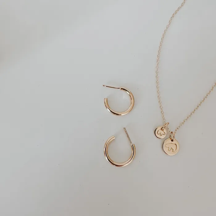 Mama Bear Baby Bear Necklace Gold Fill Sheena Marshall Jewelry Necklaces