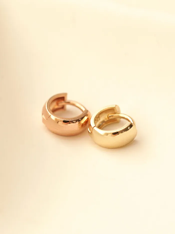 MinimalBijoux 14K Gold Mini Helix Hoop Earring Earrings