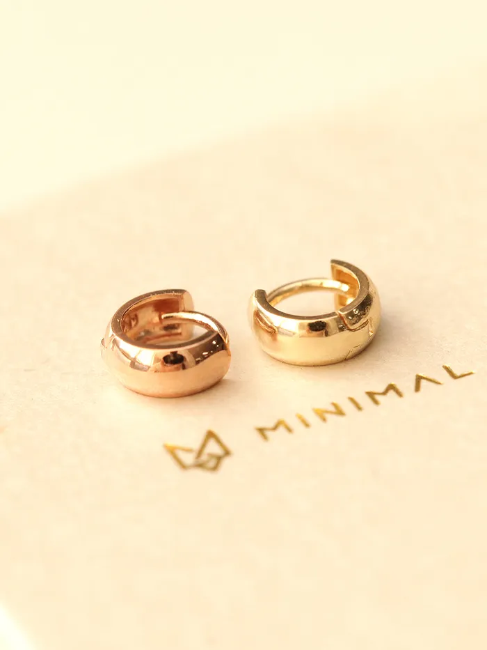 MinimalBijoux 14K Gold Mini Helix Hoop Earring Earrings