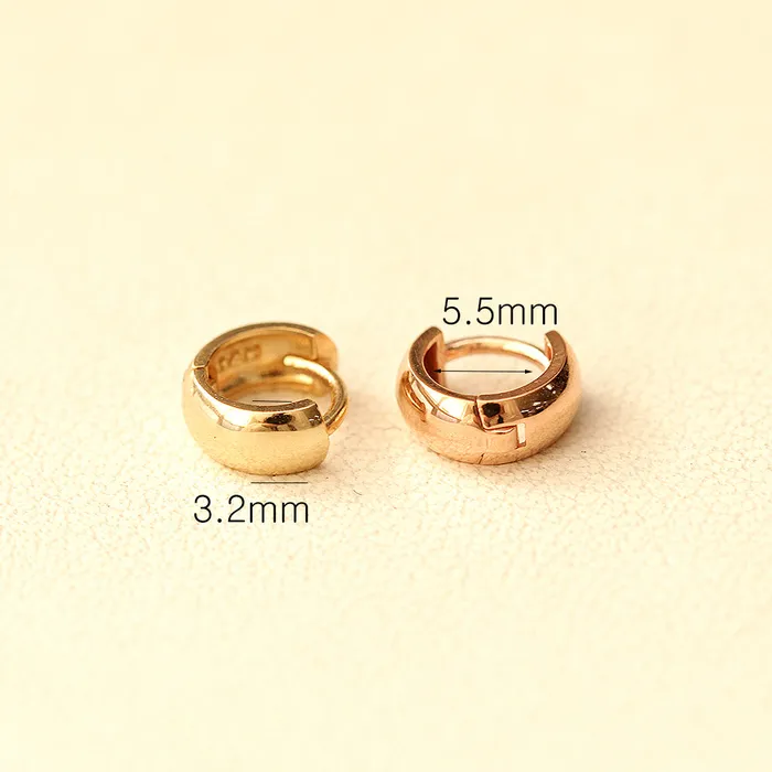 MinimalBijoux 14K Gold Mini Helix Hoop Earring Earrings