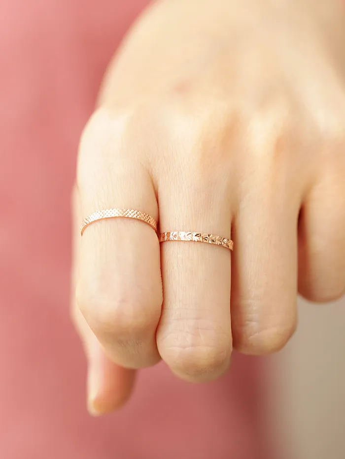 MinimalBijoux Rings 14K 18K Cutting Ring