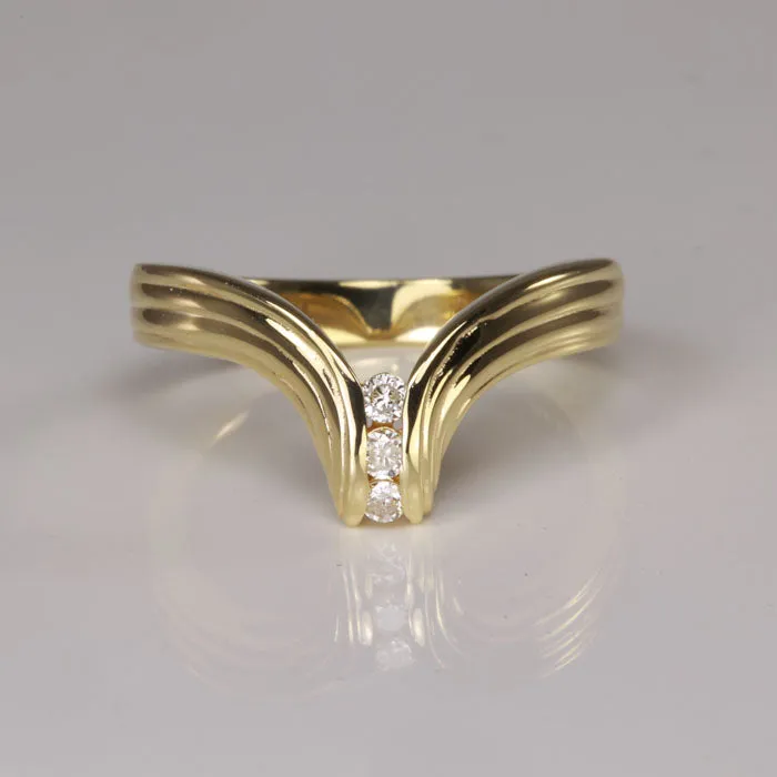 Moriartys Gem Art Rings 14K Yellow Gold and Diamond Ring