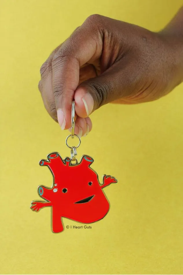 Necklaces I Heart Guts Heart Keychain