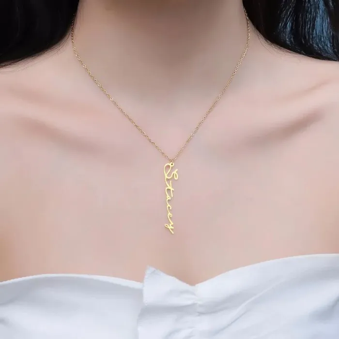 Necklaces Mabel Love Boutique Personalized Handwriting Necklace