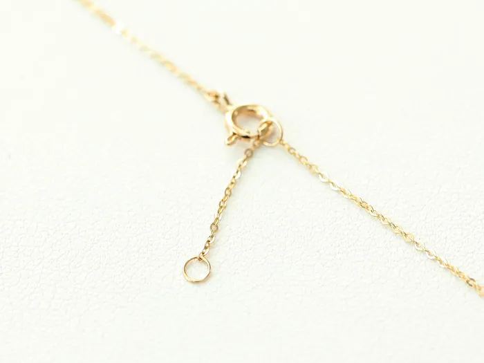 Necklaces MinimalBijoux 14K 18K Gold Blue Diamond Horses Hoof Necklace