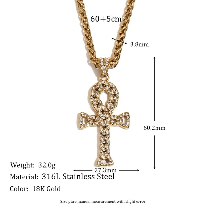 Necklaces Sacred Ankh Aura Necklace Mabel Love Co