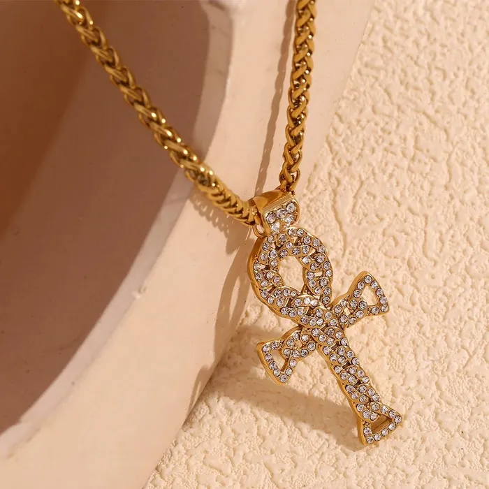 Necklaces Sacred Ankh Aura Necklace Mabel Love Co