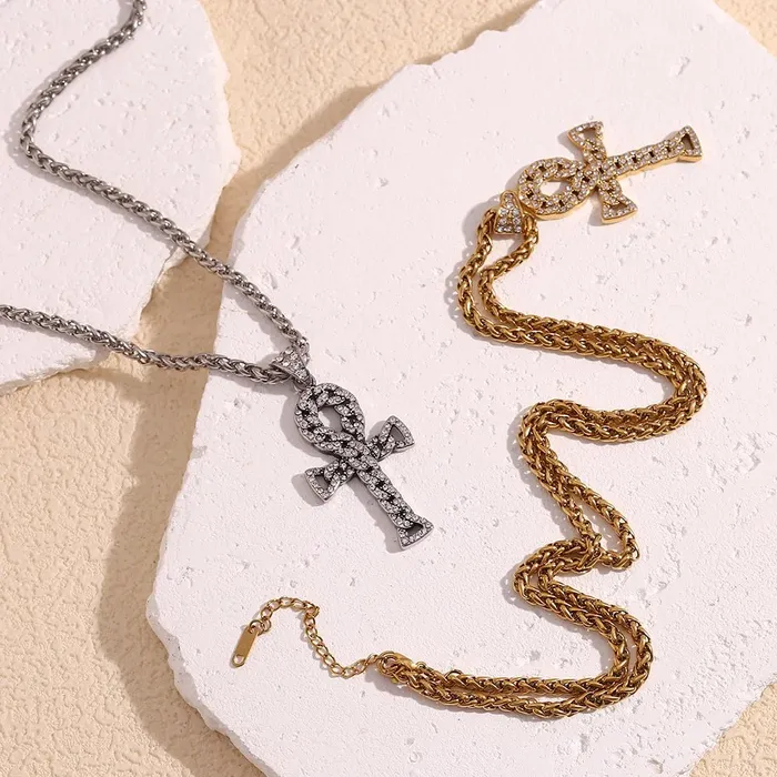 Necklaces Sacred Ankh Aura Necklace Mabel Love Co