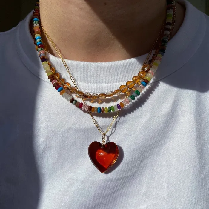 Necklaces shopsnackbreak Heart Necklace in Sweet Day Necklaces shopsnackbreak Heart Necklace in Sweet Day