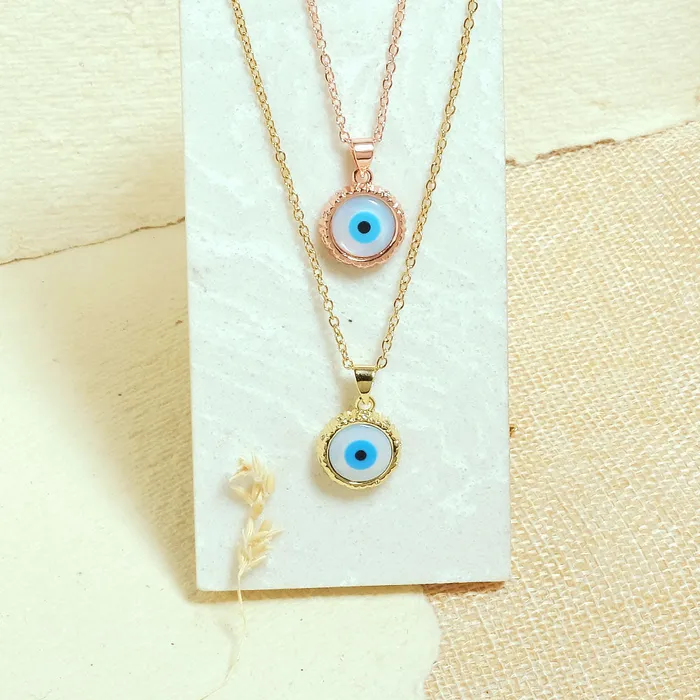 Necklaces Upakarna The Reflecting Evil Eye Necklace