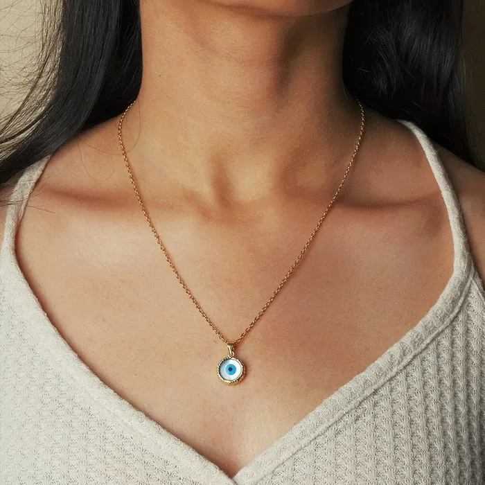 Necklaces Upakarna The Reflecting Evil Eye Necklace