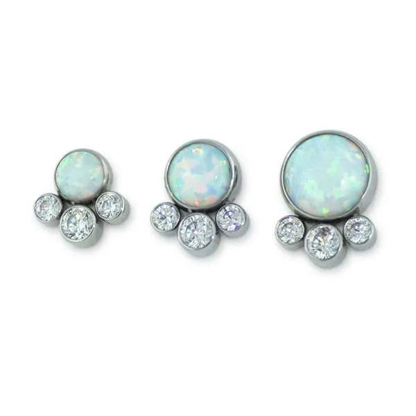 NeoMetal Tangent Cabochon Cluster Threadless End by NeoMetal Charm Necklaces