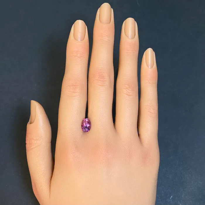 Oval Cut Malaya Garnet 262 Carats Moriartys Gem Art Rings
