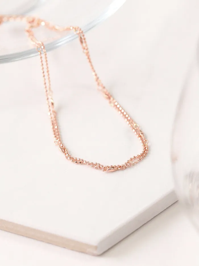 PreStyled Sets MinimalBijoux 14K Gold Cutting Ball Layered Anklet