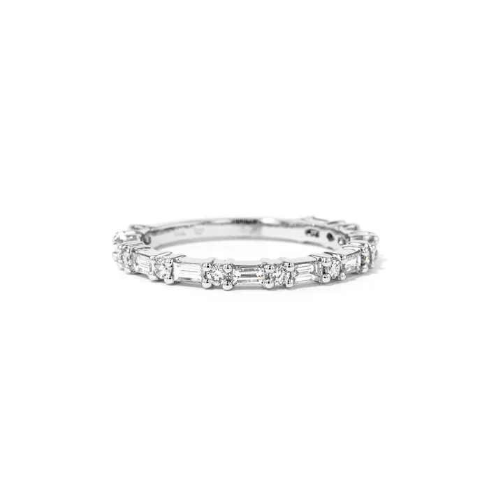 Princess Bride Diamonds Rings 23mm Baguette Round Ring