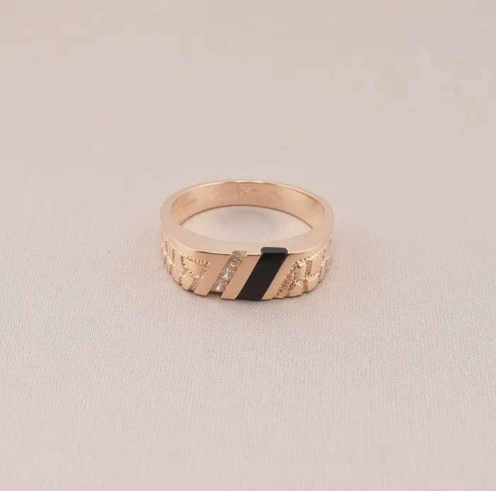 Rings 14K Gold Nugget Mens Ring RG1539 AB and J Rings 14K Gold Nugget Mens Ring RG1539 AB and J