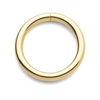 Rings 16g Yellow 14k Gold Continuous Ring Tulsa Body Jewelry