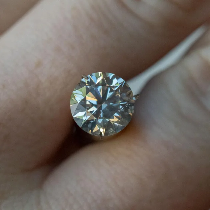 Rings Anueva Jewelry 241ct Light Grey Diamond Bezel Set Ring with Organic Alluvial Band In 14k Yellow Gold