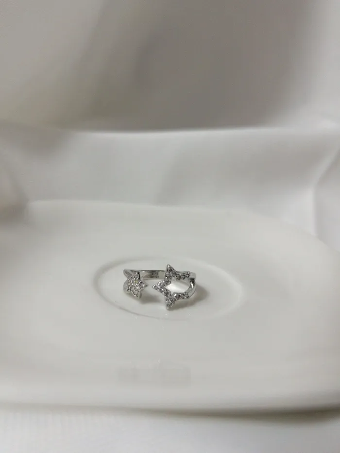 Rings Double Star Adjusted Ring Mabel Love Boutique