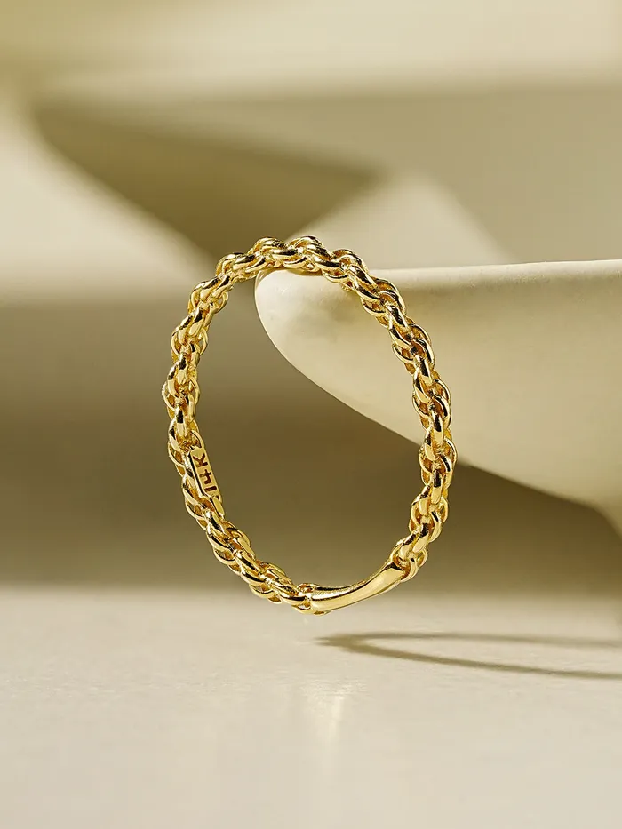 Rings MinimalBijoux 14K 18K Twist Chain Ring