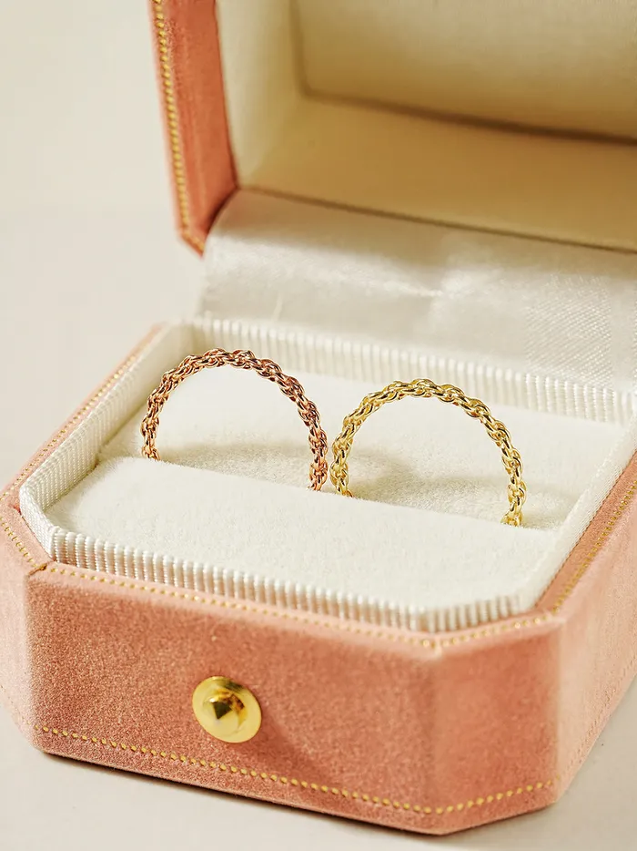 Rings MinimalBijoux 14K 18K Twist Chain Ring