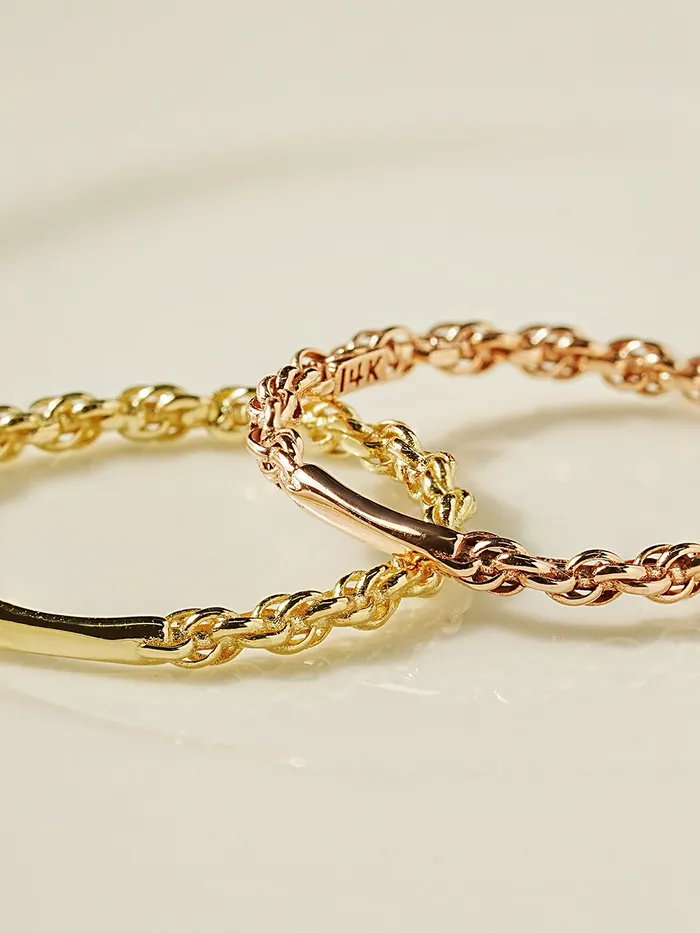 Rings MinimalBijoux 14K 18K Twist Chain Ring