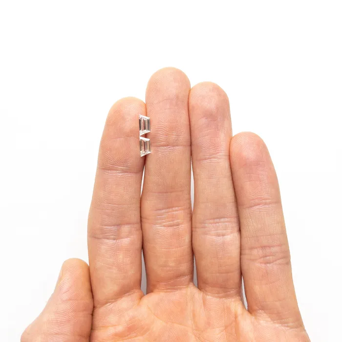 Rings Misfit Diamonds 101cttw 2pc 746x380x200mm 737x367x201mm VVS I Trapezoid Step Cut Matching Pair 2552801