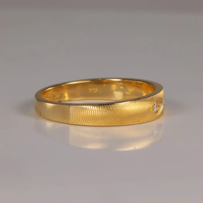 Rings Moriartys Gem Art 14K Yellow Gold Fine Diamond Accent Ring