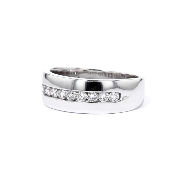 Rings Princess Bride Diamonds 75mm White Gold Channel Diamond Band