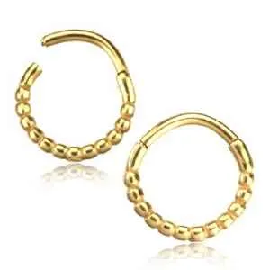 Rings Tulsa Body Jewelry Beaded Hinged Segment Ring Rings Tulsa Body Jewelry Beaded Hinged Segment Ring