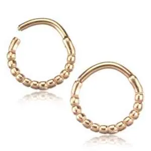 Rings Tulsa Body Jewelry Beaded Hinged Segment Ring Rings Tulsa Body Jewelry Beaded Hinged Segment Ring