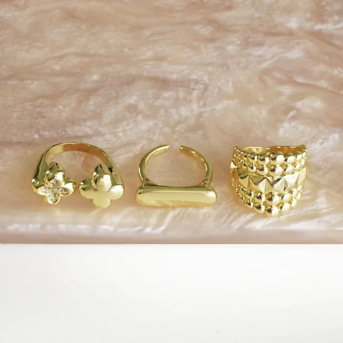 Rings Upakarna Bold Gleam Ring Stac