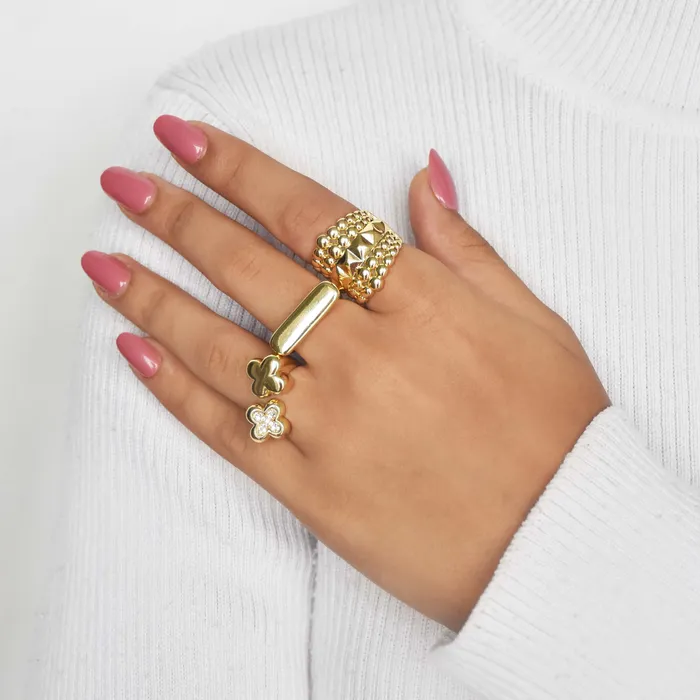 Rings Upakarna Bold Gleam Ring Stac