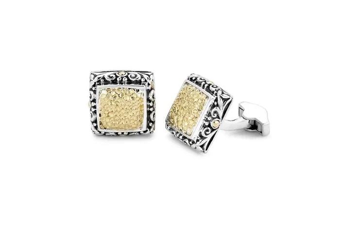 Samuel B PreStyled Sets Solomon Cufflinks Gold