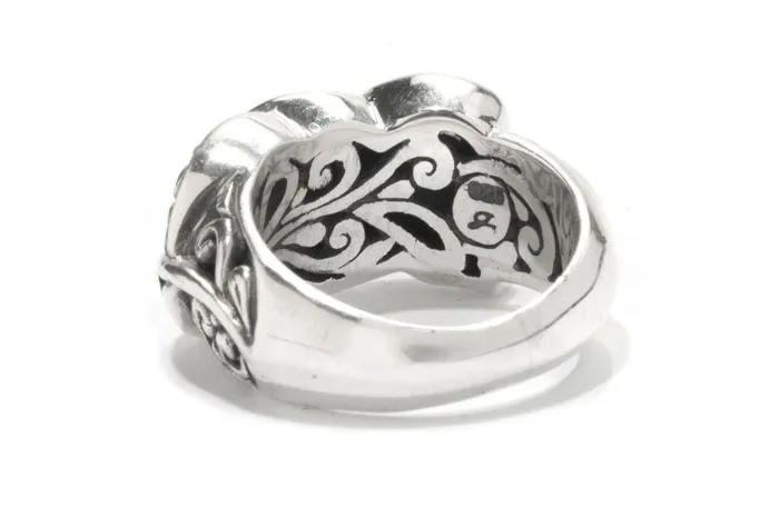 Samuel B Rings Cascada Leaf Ring Paua