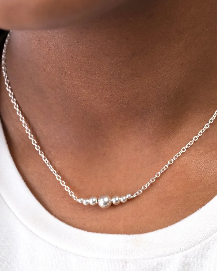 Seven Silver Balls Necklace KOAY Silver Store Necklaces